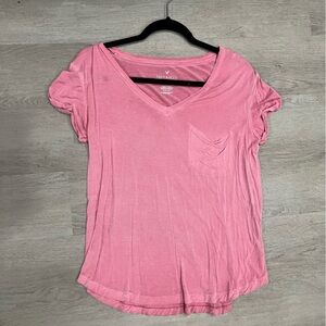 American Eagle Outfitters Pink Short Sleeve Tee